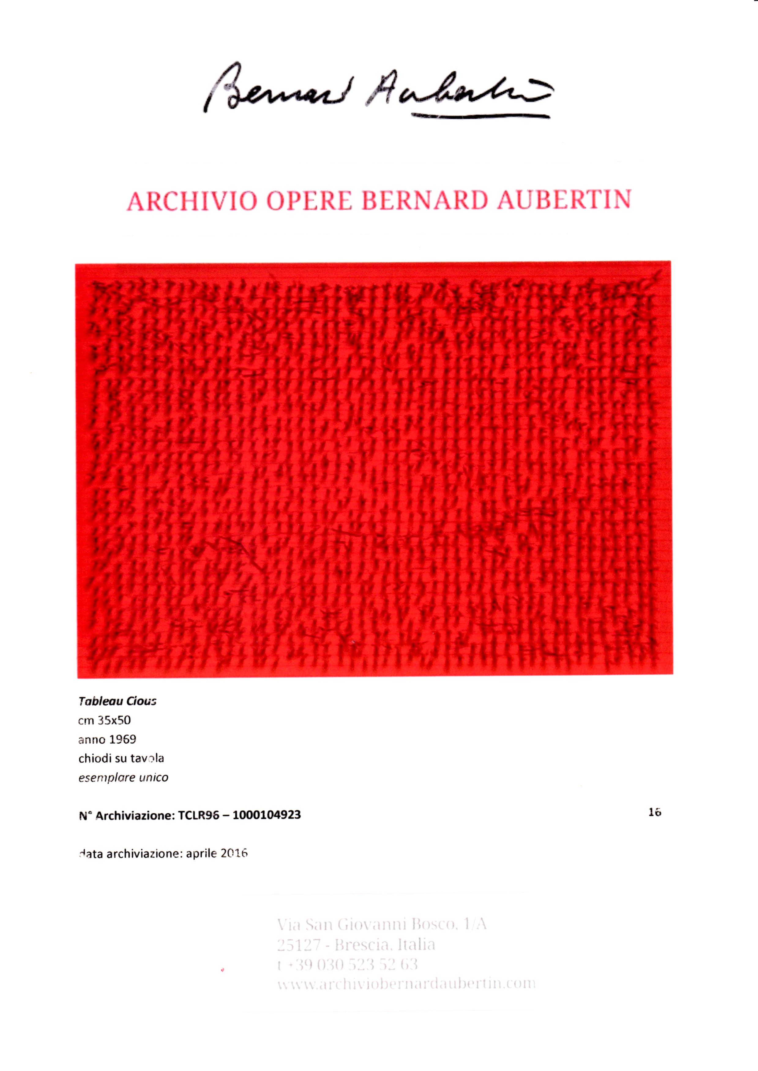 Bernard aubertin: Quadro Art Decò Tableau clous del XX Secolo. Opera d'arte esemplare - Robertaebasta® Art Gallery opere d’arte esclusive.